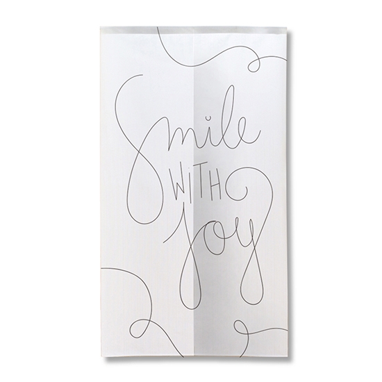 のれん 半間 暖簾 ピエゾ Smile WITH joy ラインアート TNR-0381