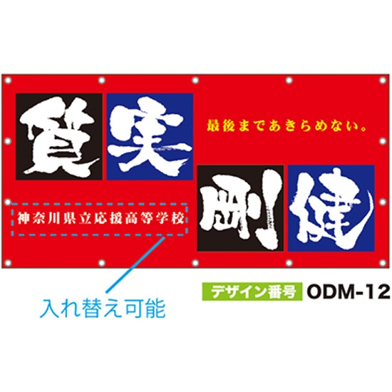 【別注】名入れ応援幕（四角型） ODM-0012【受注生産】