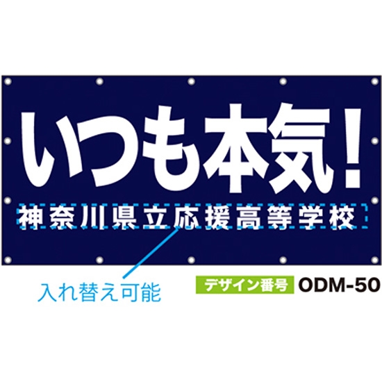 【別注】名入れ応援幕（四角型） ODM-0050【受注生産】