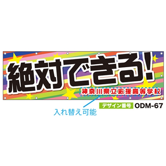【別注】名入れ応援幕（横型） ODM-0067【受注生産】