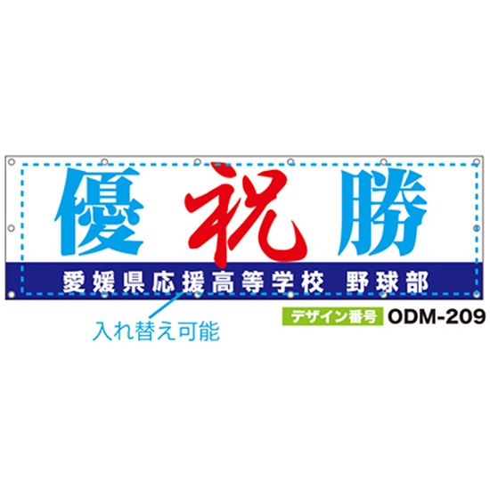 【別注】名入れ応援幕（横型） ODM-0209【受注生産】