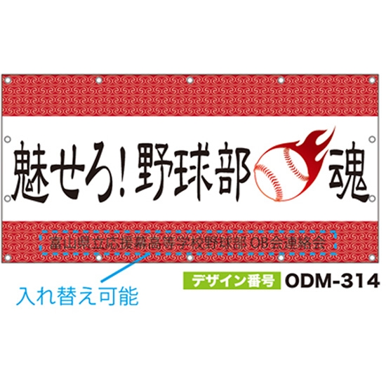【別注】名入れ応援幕（四角型） ODM-0314【受注生産】