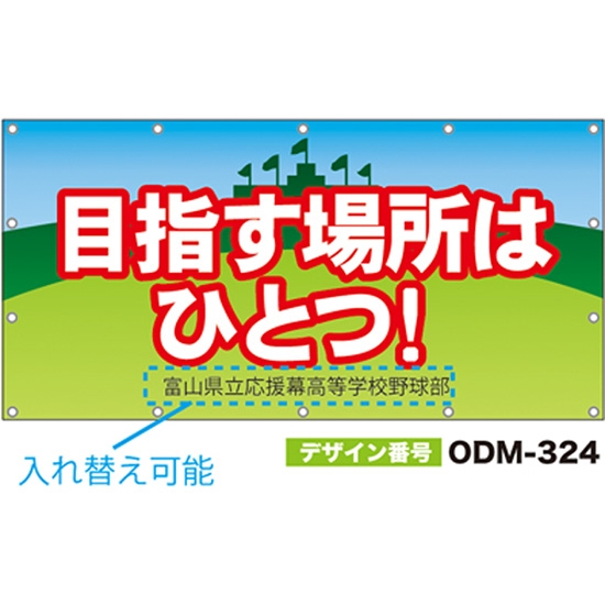 【別注】名入れ応援幕（四角型） ODM-0324【受注生産】