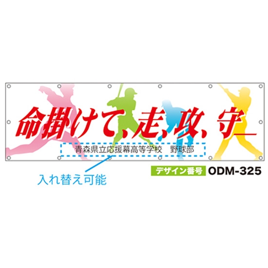 【別注】名入れ応援幕（横型） ODM-0325【受注生産】