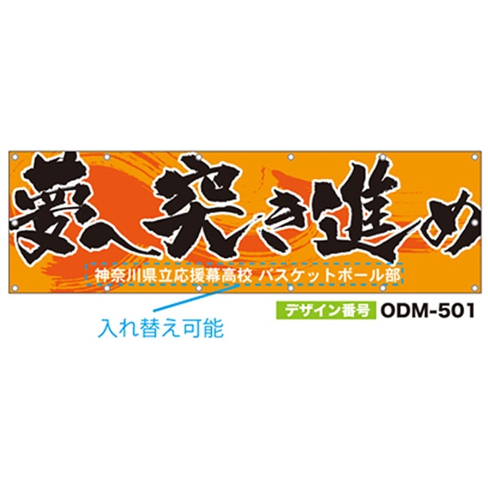 【別注】名入れ応援幕（横型） ODM-0501【受注生産】