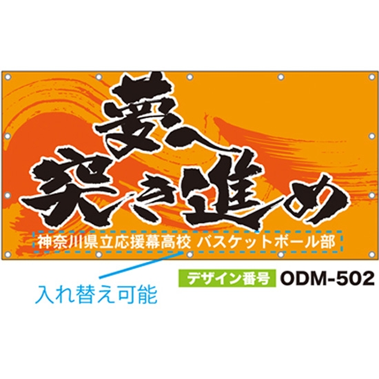 【別注】名入れ応援幕（四角型） ODM-0502【受注生産】