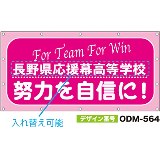 【別注】名入れ応援幕（四角型） ODM-0564【受注生産】