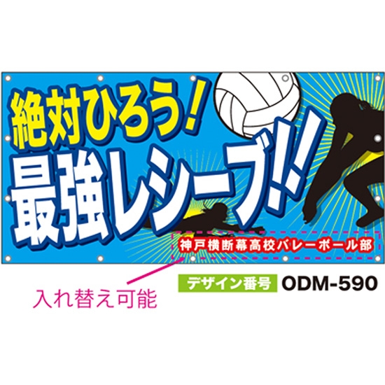 【別注】名入れ応援幕（四角型） ODM-0590【受注生産】