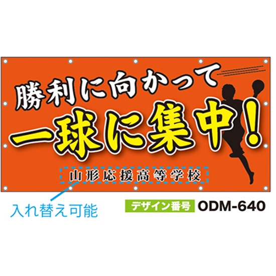【別注】名入れ応援幕（四角型） ODM-0640【受注生産】