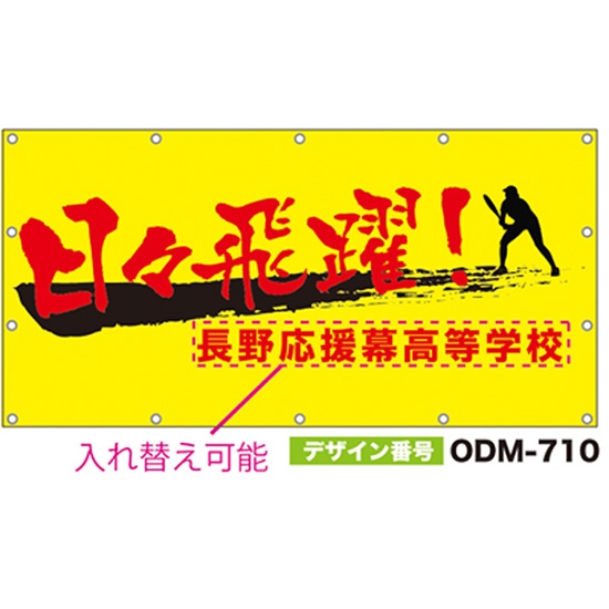 【別注】名入れ応援幕（四角型） ODM-0710【受注生産】