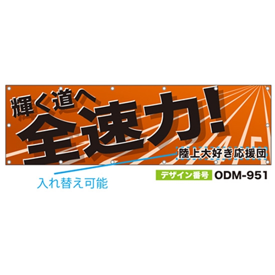 【別注】名入れ応援幕（横型） ODM-0951【受注生産】