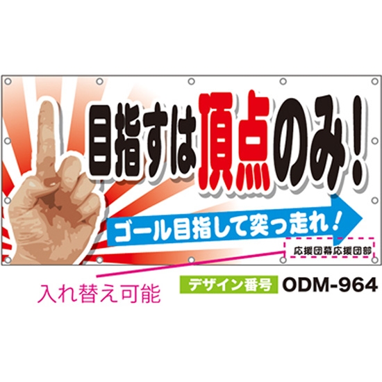 【別注】名入れ応援幕（四角型） ODM-0964【受注生産】