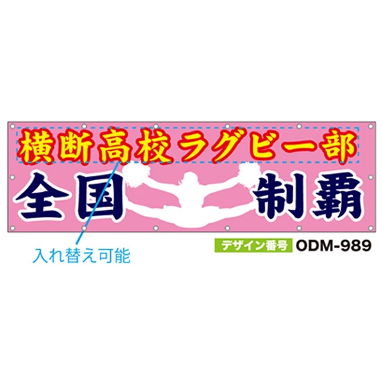 【別注】名入れ応援幕（横型） ODM-0989【受注生産】