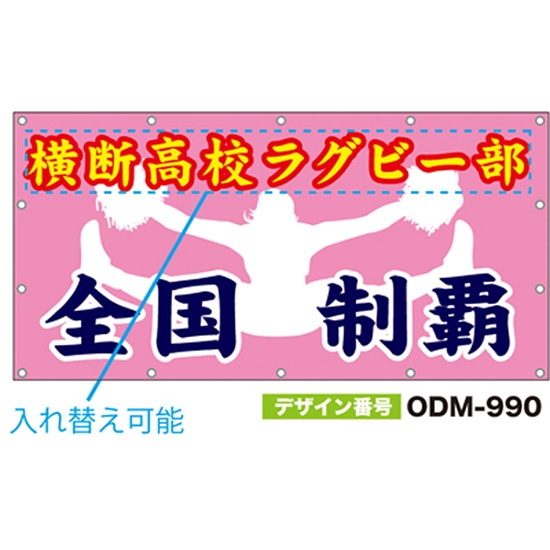 【別注】名入れ応援幕（四角型） ODM-0990【受注生産】