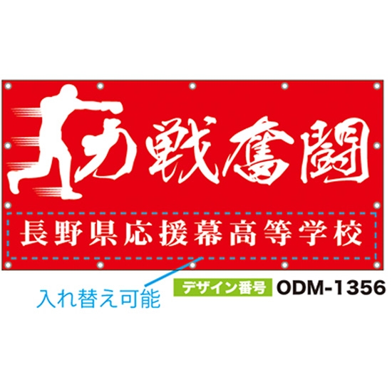 【別注】名入れ応援幕（四角型） ODM-1356【受注生産】