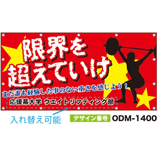 【別注】名入れ応援幕（四角型） ODM-1400【受注生産】