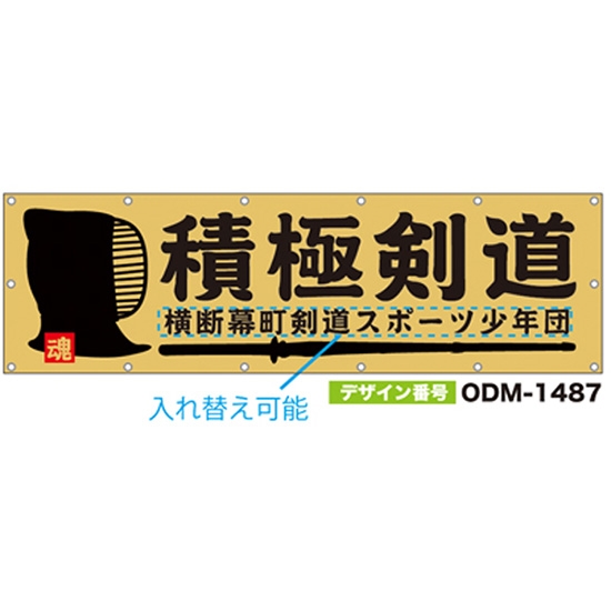 【別注】名入れ応援幕（横型） ODM-1487【受注生産】