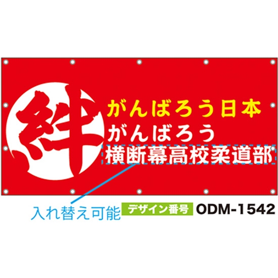 【別注】名入れ応援幕（四角型） ODM-1542【受注生産】