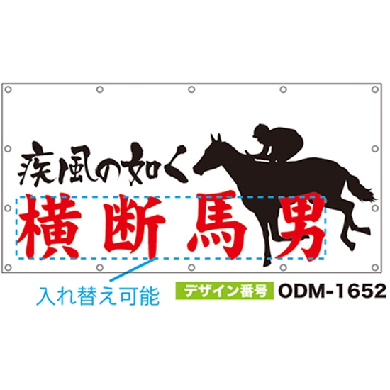 【別注】名入れ応援幕（四角型） ODM-1652【受注生産】