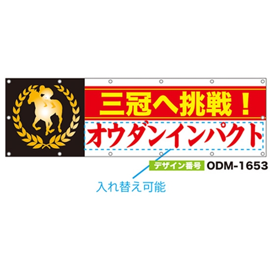 【別注】名入れ応援幕（横型） ODM-1653【受注生産】