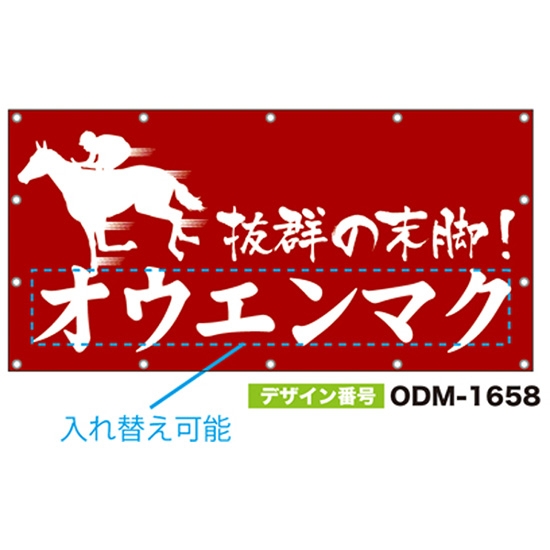 【別注】名入れ応援幕（四角型） ODM-1658【受注生産】