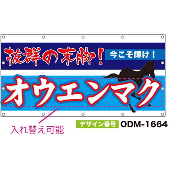 【別注】名入れ応援幕（四角型） ODM-1664【受注生産】