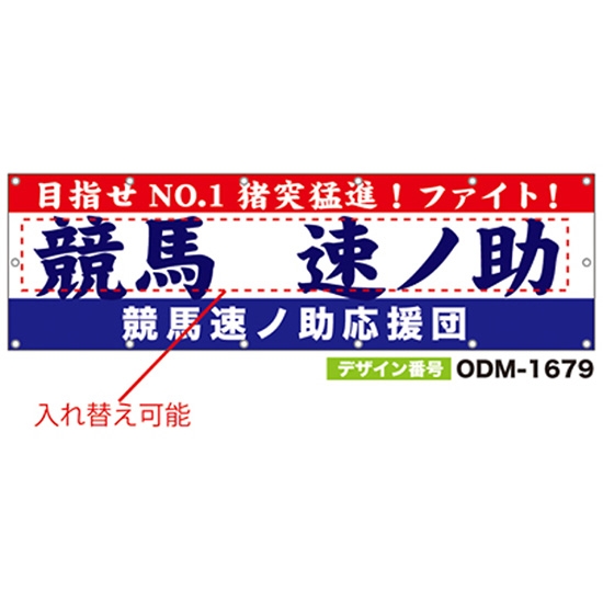 【別注】名入れ応援幕（横型） ODM-1679【受注生産】