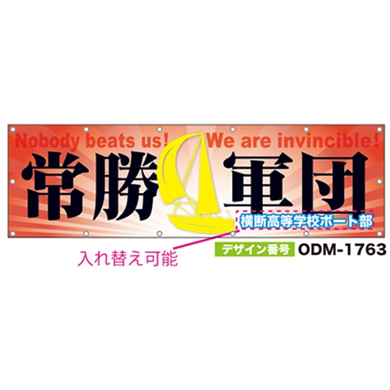 【別注】名入れ応援幕（横型） ODM-1763【受注生産】