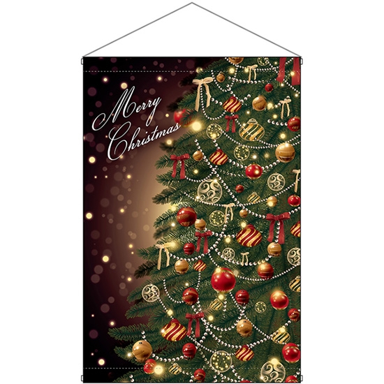 タペストリー Merry Christmas オーナメント (W600×H900mm) No.42402
