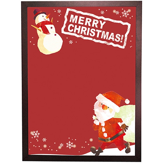 黒板 ブラックボード 片面 マジカルボード Lサイズ MERRY CHRISTMAS メリークリスマス No.24256