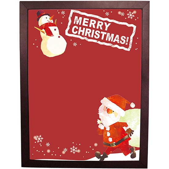 黒板 ブラックボード 片面 マジカルボード Mサイズ MERRY CHRISTMAS メリークリスマス No.24259