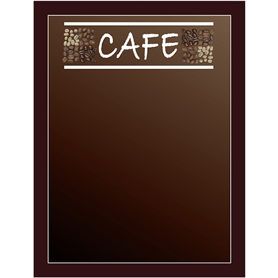 黒板 ブラックボード 片面 マジカルボード Mサイズ CAFE カフェ コーヒー豆 木目 No.24705