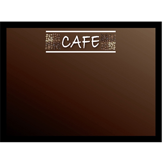 黒板 ブラックボード 片面 マジカルボード Lサイズ横 CAFE カフェ コーヒー豆 木目 No.24706