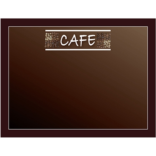 黒板 ブラックボード 片面 マジカルボード Mサイズ横 CAFE カフェ コーヒー豆 木目 No.24707