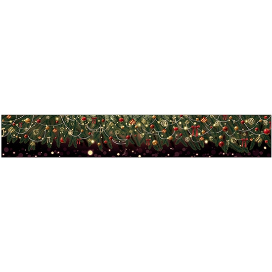 腰幕 Merry Christmas オーナメント (W3800×H600mm) No.42423