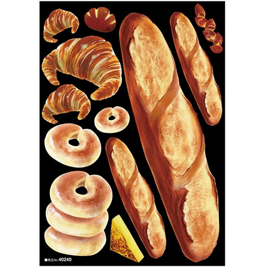 デコレーションシール (A4サイズ) フランスパン アクリル No.40240