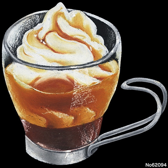 デコレーションシール (W285×H285mm) アイスコーヒー No.62094