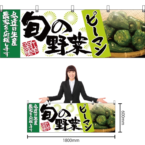 横幕 ピーマン 旬の野菜 No.63002