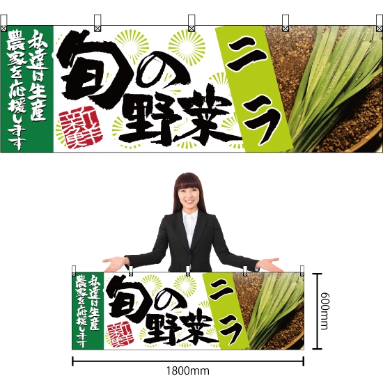 横幕 ニラ 旬の野菜 No.63003
