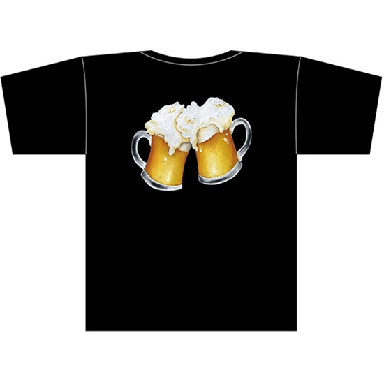 黒Tシャツ Mサイズ ビール No.22745