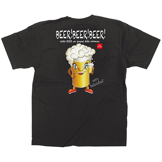 黒Tシャツ XLサイズ ビール キャラ No.64175