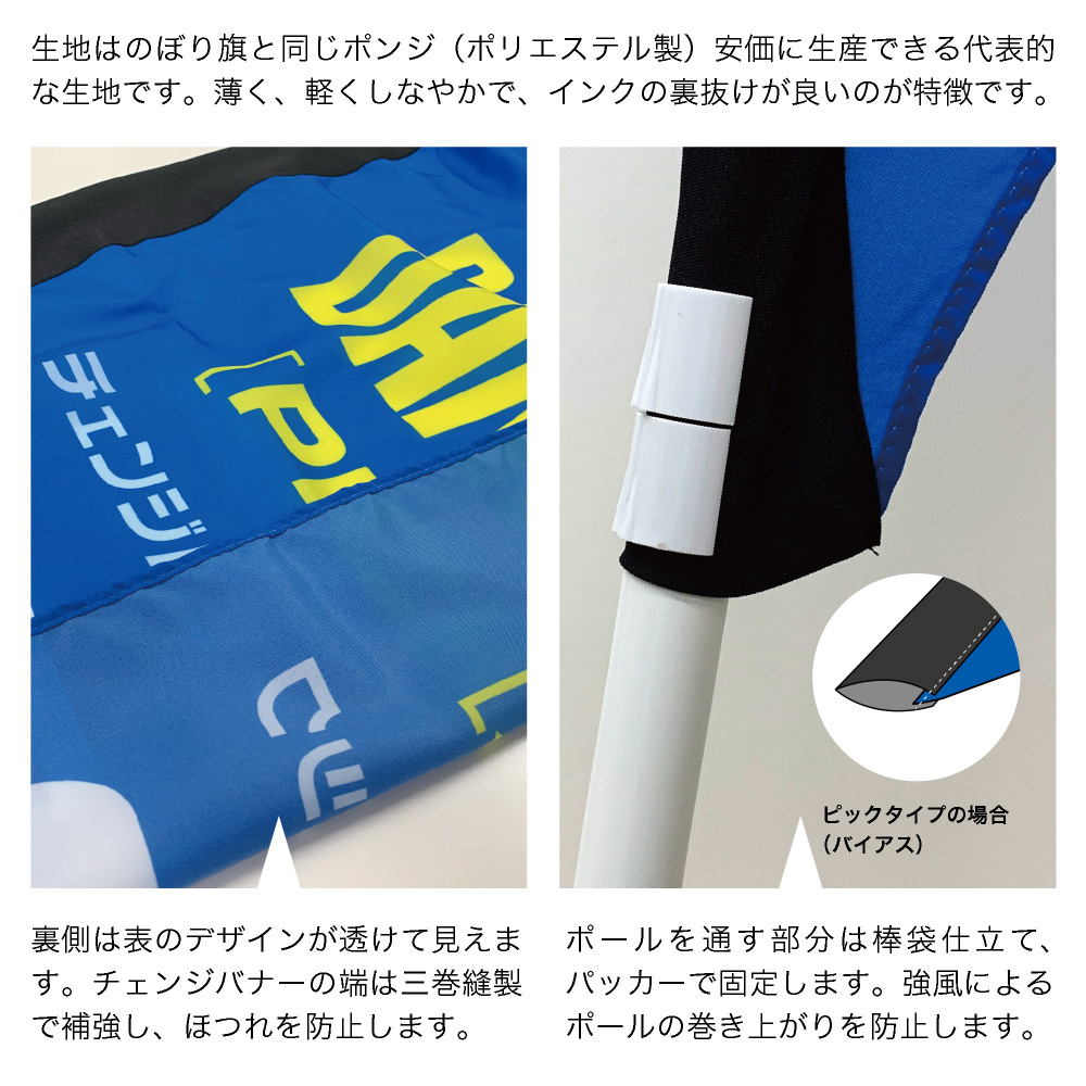 チェンジバナーP (ピックタイプ) Sサイズ アイスコーヒー冷えて 
